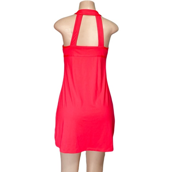 Fabletics Chicago Dress Women's Pink Padded Short Dress sz M - Picture 4 of 6